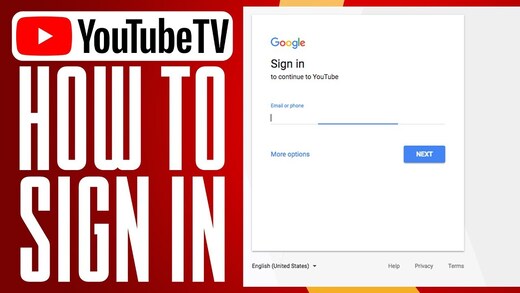 Log in to your YouTube TV