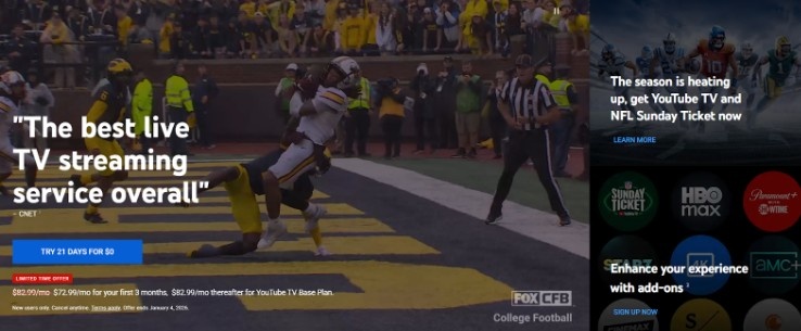 YouTube TV Sports Package YouTube TV Sports Package